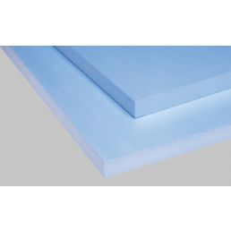 Sinised XPS-vahtplastist soojustusplaadid, kihilise pealispinnaga.