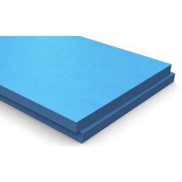 Sinine XPS-isolatsiooniplaat, paks ja vastupidav, täpselt lõigatud servadega.